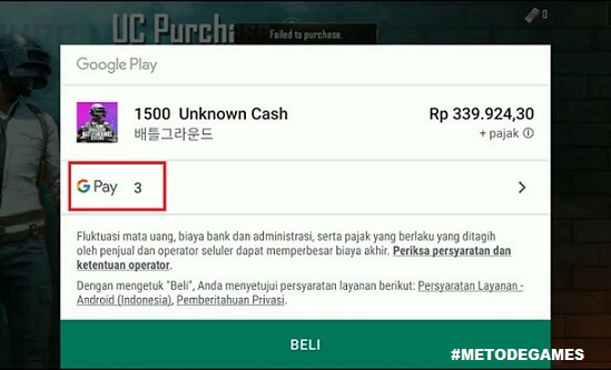 cara top up uc pubg korea