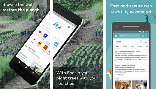 Fitur Ecosia Apk