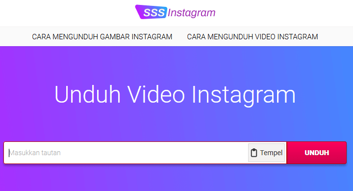 Cara Download Foto Dan Video Instagram Melalui Situs SSS Instagram