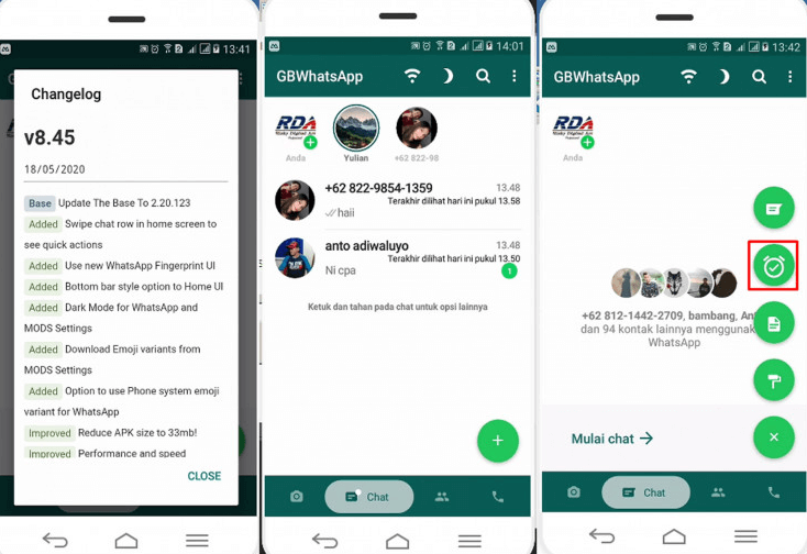 Fitur Unggulan GB Whatsapp Apk