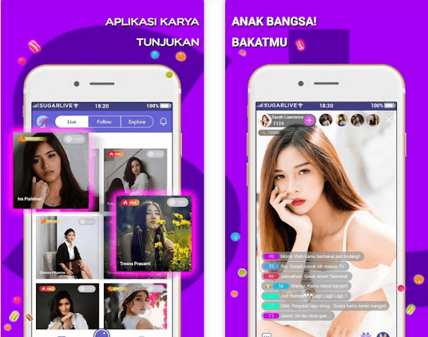 Fitur Unggulan Sugar Live Mod Apk