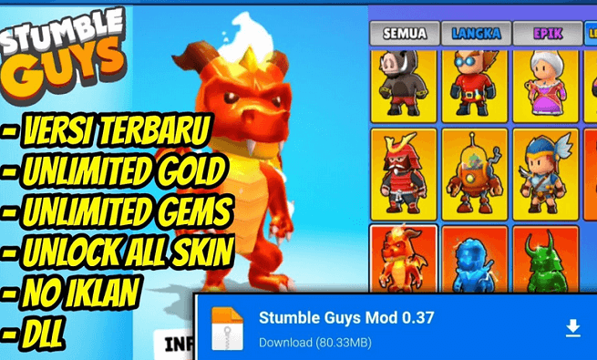 Download Mod Menu Stumble Guys Apk Terbaru 2022