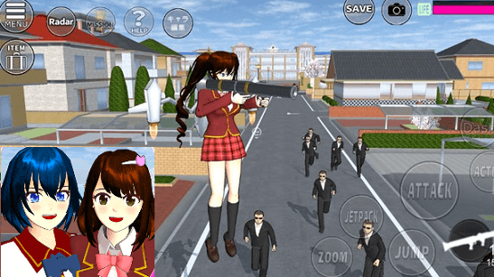 Fitur Sakura School Simulator Mod Apk