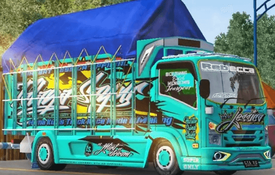 Download Mod Bussid Truck Canter, Hino, Oleng Full Modif