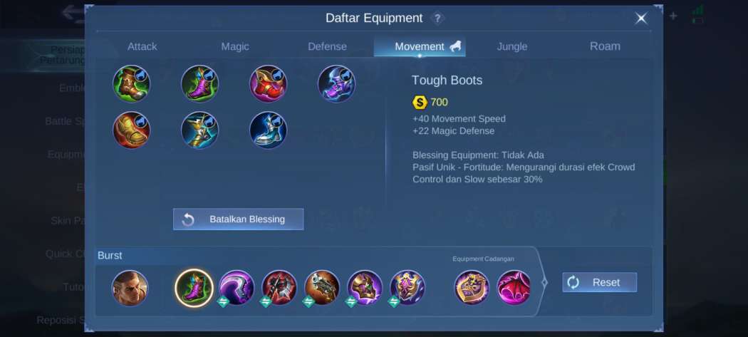 Build Paquito Tersakit Role EXP Lane