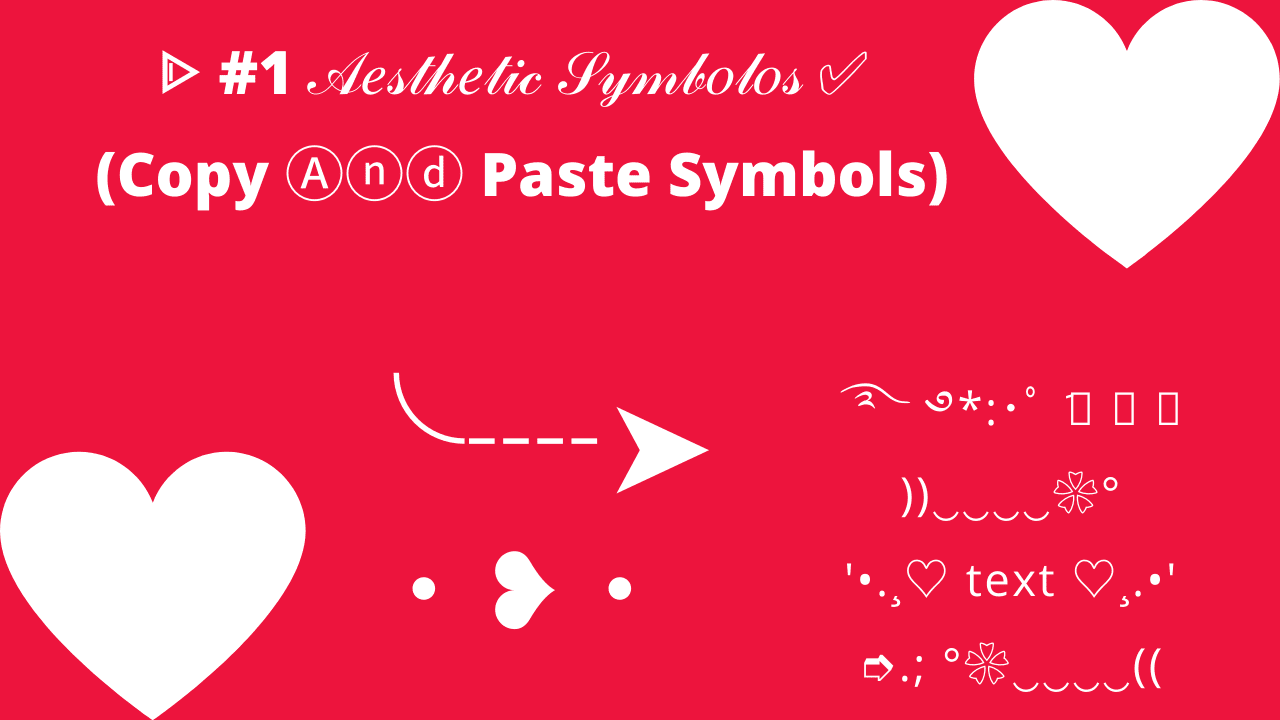 Kumpulan Symbol Aesthetic Font RP, Girl, Lucu