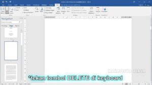 cara hapus halaman kosong di Word