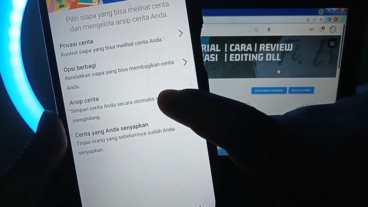 cara melihat arsip cerita di FB 2