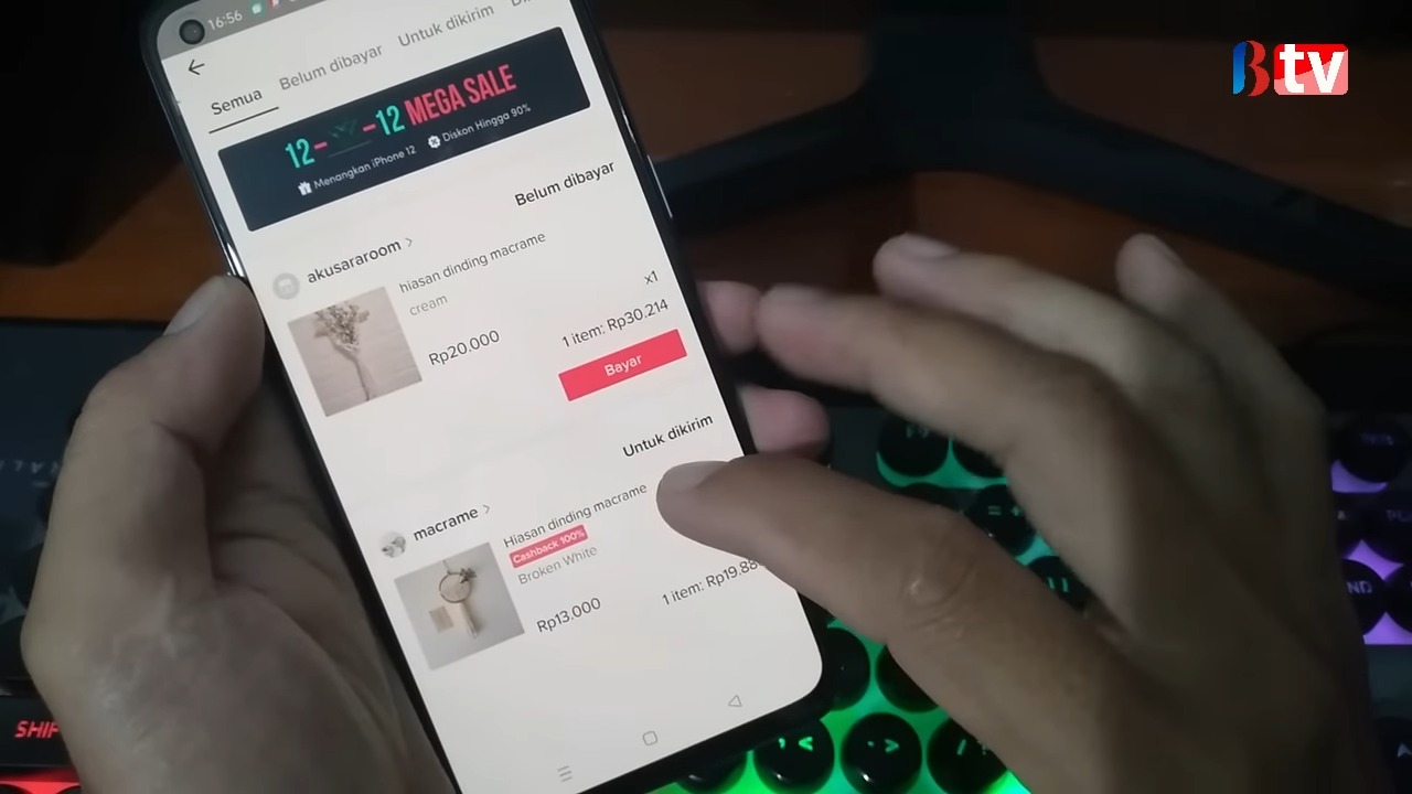 cara melihat pesanan di TikTok 3