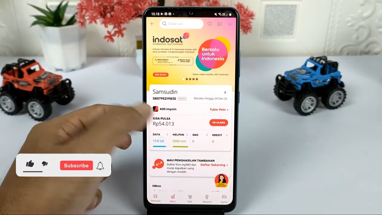 cara mendapatkan kuota gratis Indosat 3