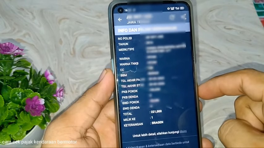 cara cek pajak motor lewat HP 3