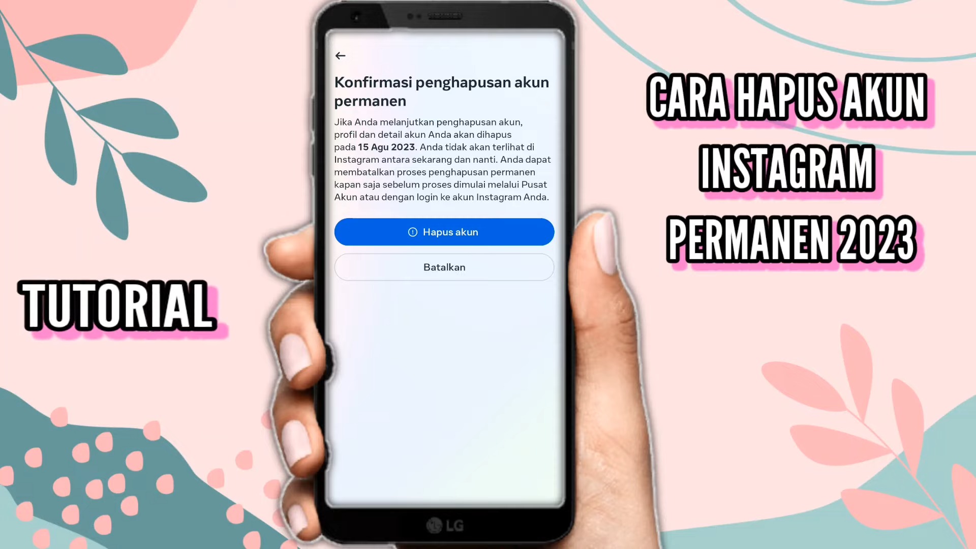 cara hapus akun instagram permanen 3