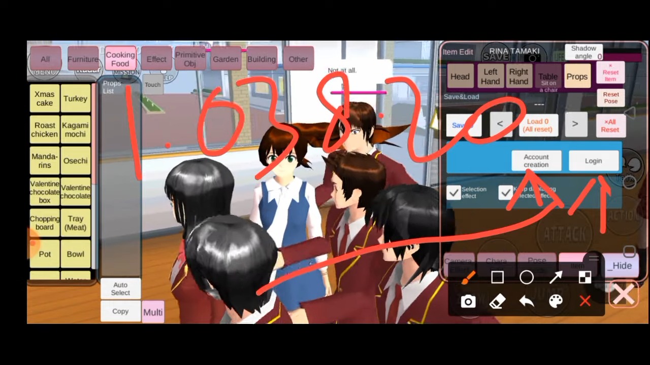 cara mabar di Sakura School Simulator 3