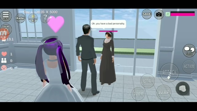 cara menikah di Sakura School Simulator 3