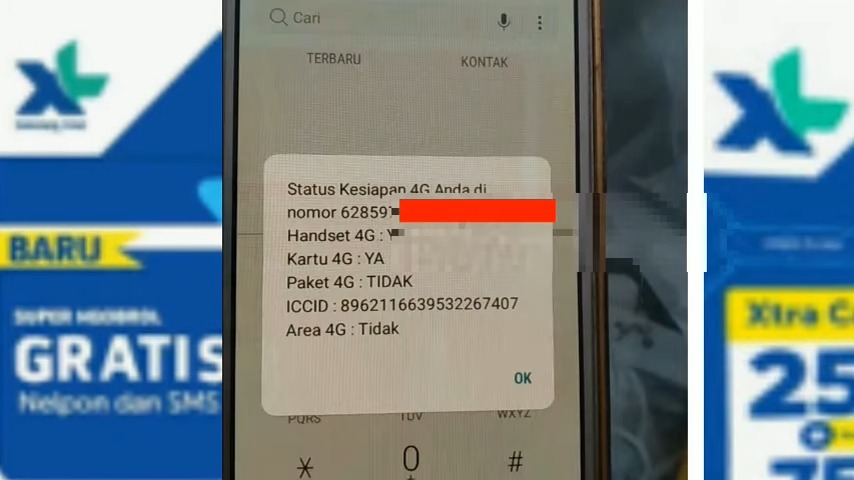 cara cek nomor kartu XL 3