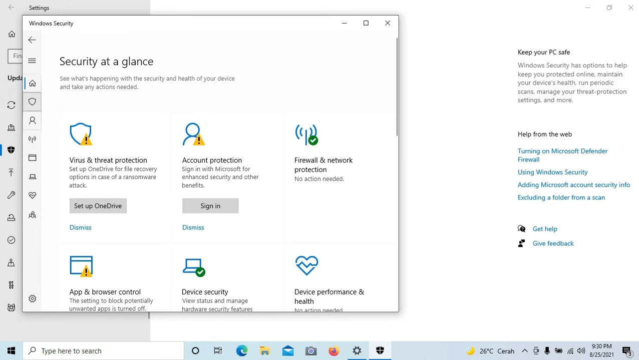 cara mematikan antivirus Windows 10 3