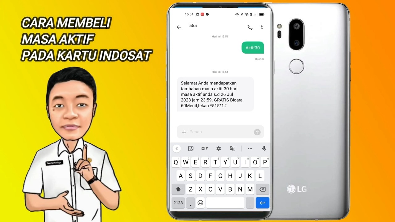 cara beli masa aktif Indosat 3