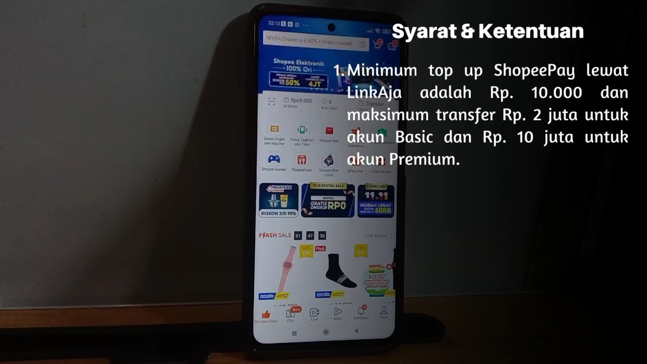 cara isi ShopeePay lewat Linkaja 2