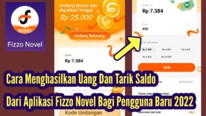 cara mendapatkan uang dari Fizzo novel