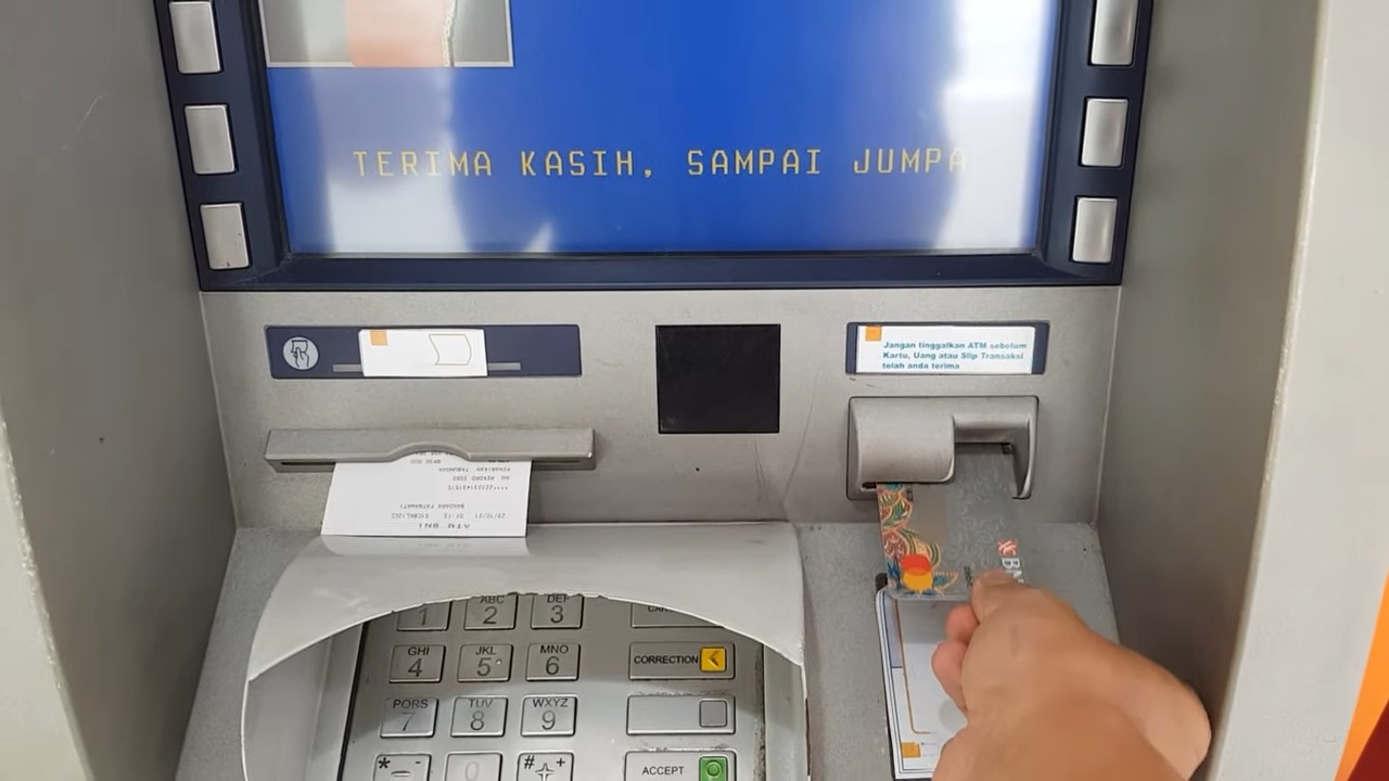 cara mengambil uang di ATM BNI 3