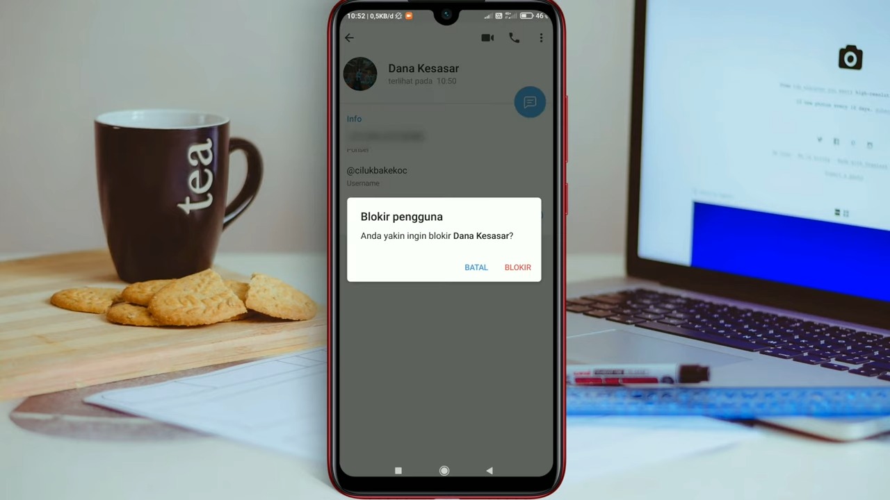 cara memblokir kontak di Telegram 2