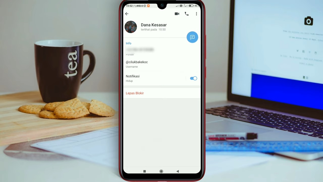 cara memblokir kontak di Telegram 3