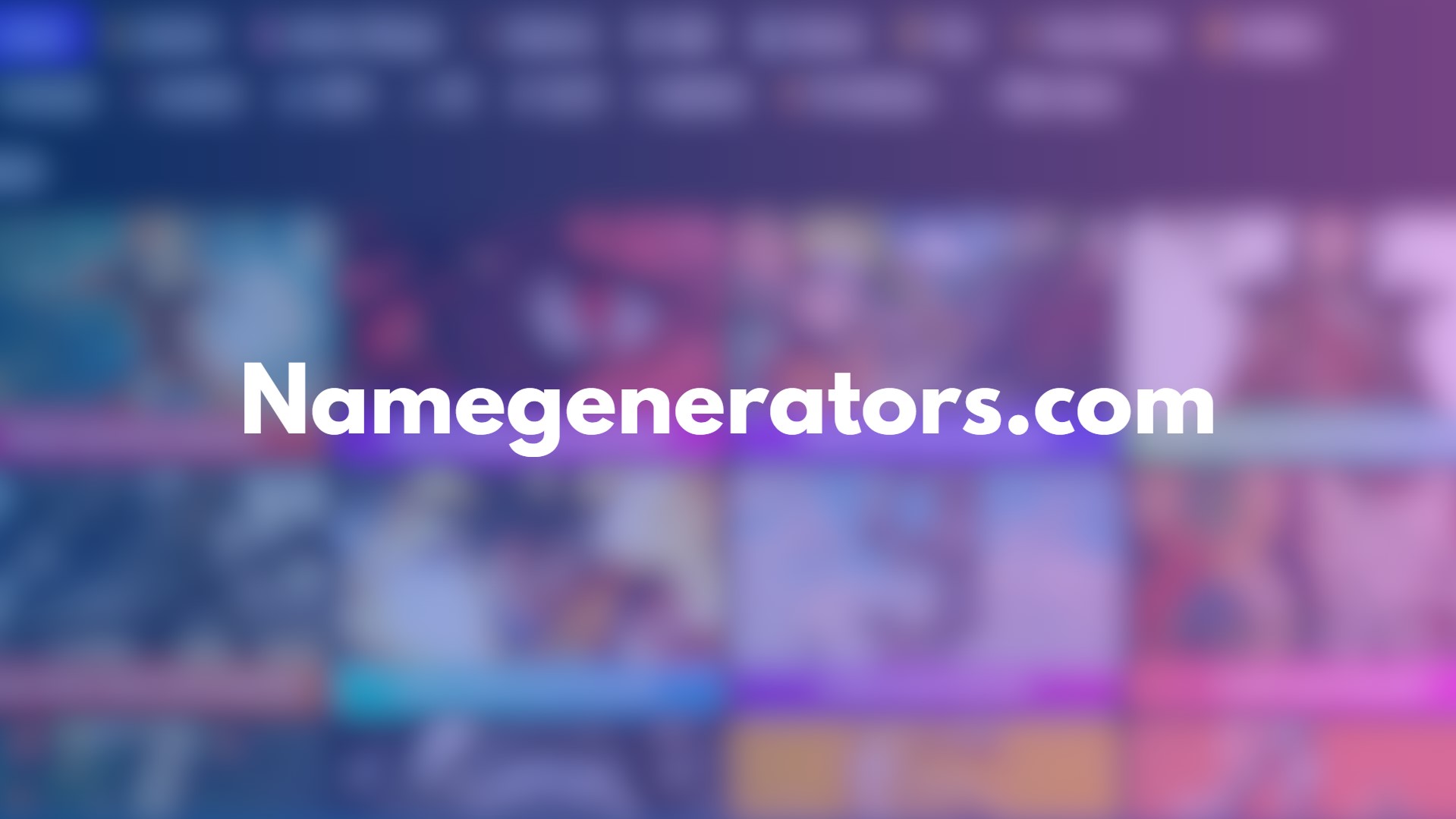 Cara buat nama keren dengan website Namegenerators